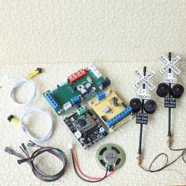 1 set O scale crossing signals + automatic control system sound effect & flash